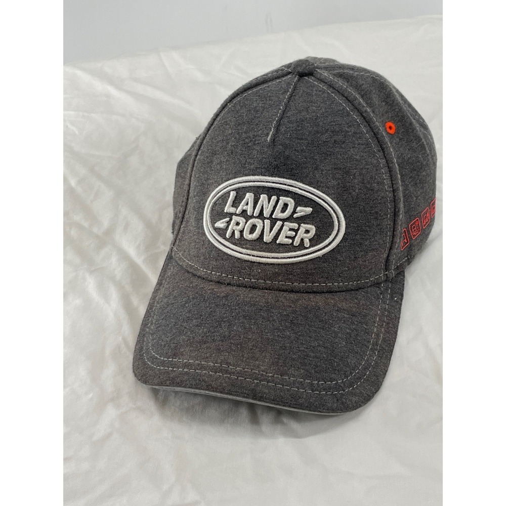 Land Rover Mens Hat One Size Baseball Cap Gray Embroidered Logo Adjustable